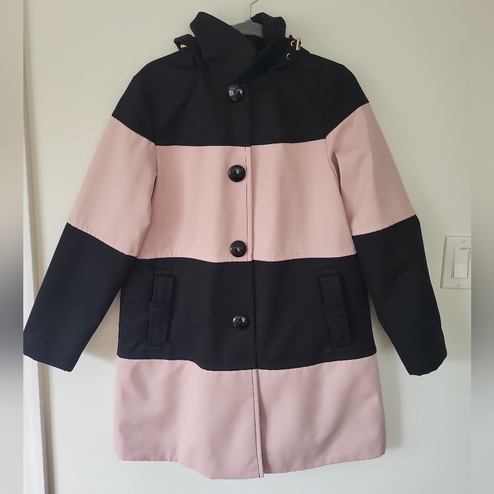 Kate Spade Stylish Black and Pink Women's Coat